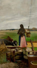 Pige ved en brønd - Jacek Malczewski — visning af kunstværket