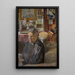 Helena, kunsttryk af kunstnerens søster, indendørs - Jacek Malczewski — indrammet kunstværk på væggen