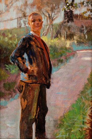 Jacek Malczewski - Landscape with the Artists Son on a Path.webp