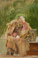 den gamle mand ved en brønd - Jacek Malczewski — visning af kunstværket