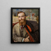 Portrait af Adam Cybulski - Jacek Malczewski — indrammet kunstværk på væggen