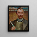 Portrait af Alfred Stepek - Jacek Malczewski — indrammet kunstværk på væggen