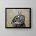 Portrait af Edward Maurizio - Jacek Malczewski — indrammet kunstværk på væggen