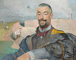 Portrait af Erazm Barcz - Jacek Malczewski — visning af kunstværket