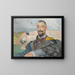 Portrait af Erazm Barcz - Jacek Malczewski — indrammet kunstværk på væggen
