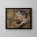 Portrait af Feliks Jasieski - Jacek Malczewski — indrammet kunstværk på væggen