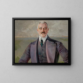 Portrait af J. Armowicz - Jacek Malczewski — indrammet kunstværk på væggen
