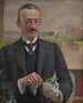 Portrait af Józef Sare, viceborgmester i Kraków - Jacek Malczewski — visning af kunstværket