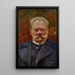 Portrait af Leon Schenrich - Jacek Malczewski — indrammet kunstværk på væggen