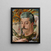 Portrait af Tadeusz Botnicki med medusa - Jacek Malczewski — indrammet kunstværk på væggen