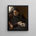 Portrait af kunstnerens mor - Jacek Malczewski — indrammet kunstværk på væggen