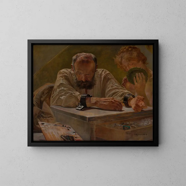 Relaxation - Jacek Malczewski — indrammet kunstværk på væggen