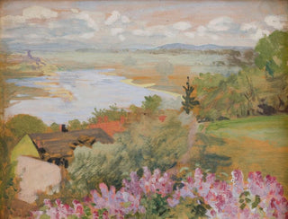 Vallée de la Vistule depuis Zwierzyniec - Jacek Malczewski — visning af kunstværket