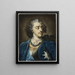 Portrait af Louis XV - Jacob Christoph Le Blon — indrammet kunstværk på væggen