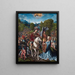 David og Abigail - Jacob Cornelisz. van Oostsanen — indrammet kunstværk på væggen
