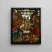 Nativitet - Jacob Cornelisz. van Oostsanen — indrammet kunstværk på væggen