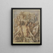 Begejstring for barndommen - Jacob Jordaens — indrammet kunstværk på væggen