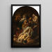 La Mise au tombeau du Christ - Jacob Jordaens — indrammet kunstværk på væggen