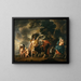 Fuga af Den Hellige Familie i Egypten - Jacob Jordaens — indrammet kunstværk på væggen