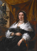 Portrait af en dame - Jacob Jordaens — indrammet kunstværk på væggen