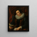 Portrait af en kvinde - Jacob Jordaens — indrammet kunstværk på væggen