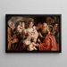 Lad de små børn komme til mig - Jacob Jordaens — indrammet kunstværk på væggen