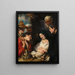 L'Adoration des bergers - Jacob Jordaens — indrammet kunstværk på væggen