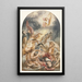 La Conversion de Saul avec le Christ et la croix - Jacob Jordaens — indrammet kunstværk på væggen