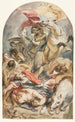 La Conversion de Saul med rytter og banner - Jacob Jordaens — visning af kunstværket