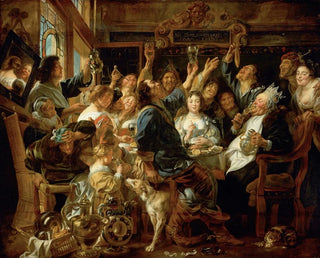 Kongens Bønnerfest - Jacob Jordaens — visning af kunstværket