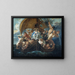 La Sainte Famille med forskellige personer og dyr i en båd - Jacob Jordaens — indrammet kunstværk på væggen
