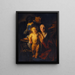 La Sainte Famille aux chandelles - Jacob Jordaens — indrammet kunstværk på væggen