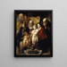 La Sainte Famille avec sainte Anne et le jeune Baptiste et ses parents - Jacob Jordaens — indrammet kunstværk på væggen
