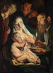 La Sainte Famille avec les bergers - Jacob Jordaens — visning af kunstværket