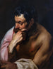 Le tænker eller dyrelivet i meditation - Jacob Jordaens — visning af kunstværket