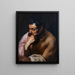 Le tænker eller dyrelivet i meditation - Jacob Jordaens — indrammet kunstværk på væggen