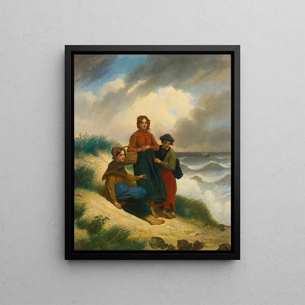 Jacob Joseph Eeckhout - Les Enfants Sur La Plage Ou Lattente Du Pcheur.webp