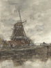 Moulin og broen ved Noordwestbuitensingel i Den Haag - Jacob Maris — visning af kunstværket