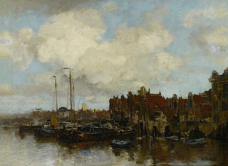 Sur l'Amstel - Jacob Maris — visning af kunstværket