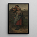 Landsbybillede - Jacob Maris — indrammet kunstværk på væggen