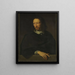 Portrait of a Man After Philippe de Champaigne Louvre - Jacob Munch — indrammet kunstværk på væggen