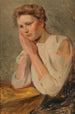 Portrait af pigen Elsa - Jacob Nöbbe — visning af kunstværket
