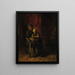 Mor og barn - Jacob Simon Hendrik Kever — indrammet kunstværk på væggen