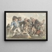 Caricature over Tiercering fra 1810 - Jacob Smies — indrammet kunstværk på væggen