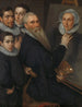 Selvportræt af maleren og hans familie - Jacob Willemsz. Delff den Ældre — visning af kunstværket