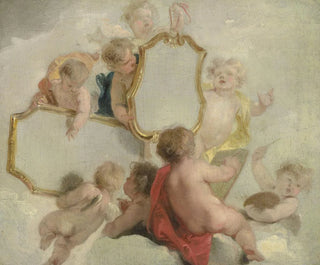 Putti med spejle - Jacob de Wit — visning af kunstværket