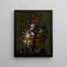 Bouquet de fleurs - Jacob van Huysum — indrammet kunstværk på væggen