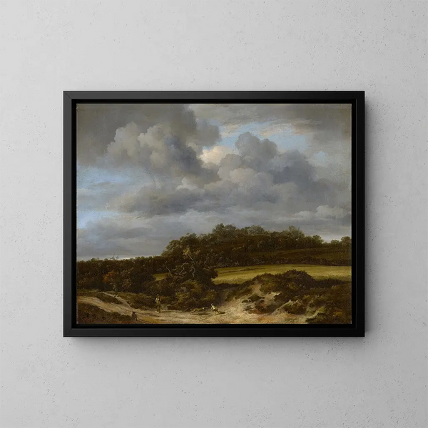 majsmark - Jacob van Ruisdael — indrammet kunstværk på væggen