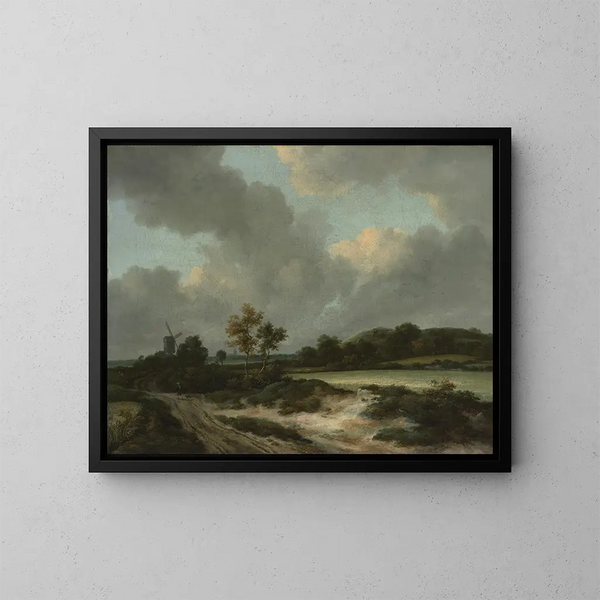 Hvedemarker - Jacob van Ruisdael — indrammet kunstværk på væggen