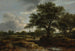 Landskab med en landsby i det fjerne - Jacob van Ruisdael — visning af kunstværket